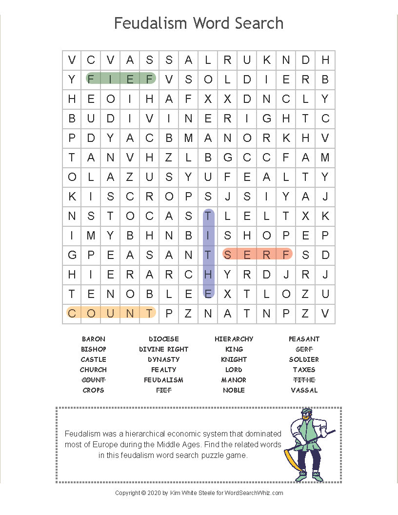 feudalism-word-search