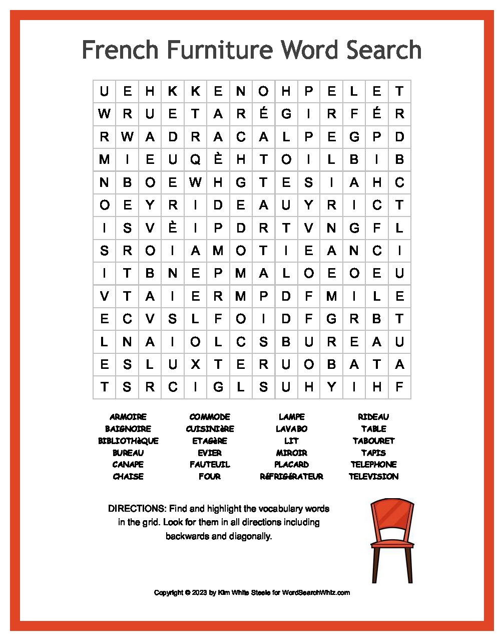 french-furniture-word-search