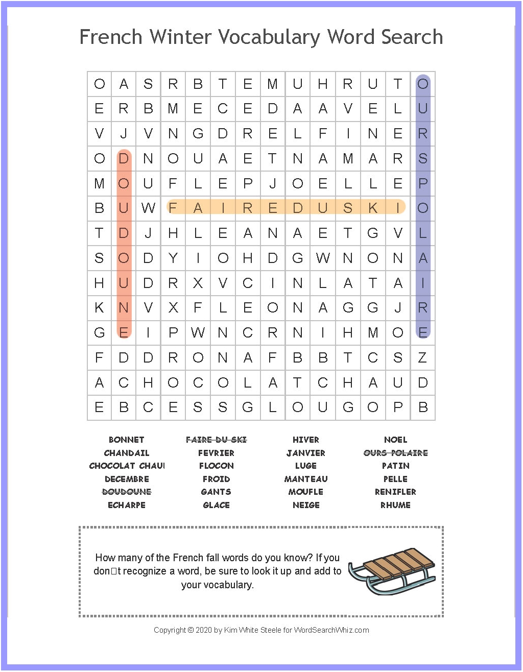 french-winter-vocabulary-word-search