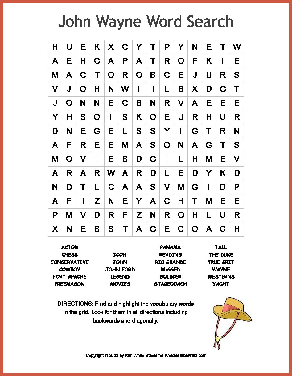 john-wayne-word-search