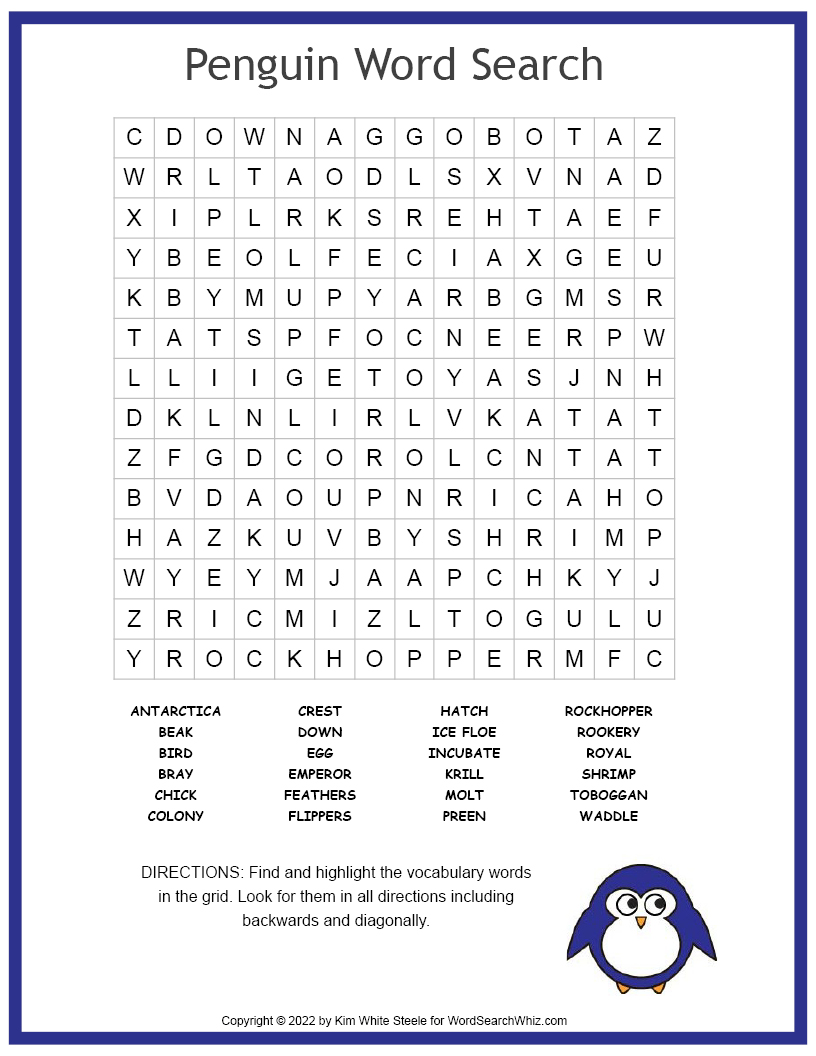 Penguin Word Search