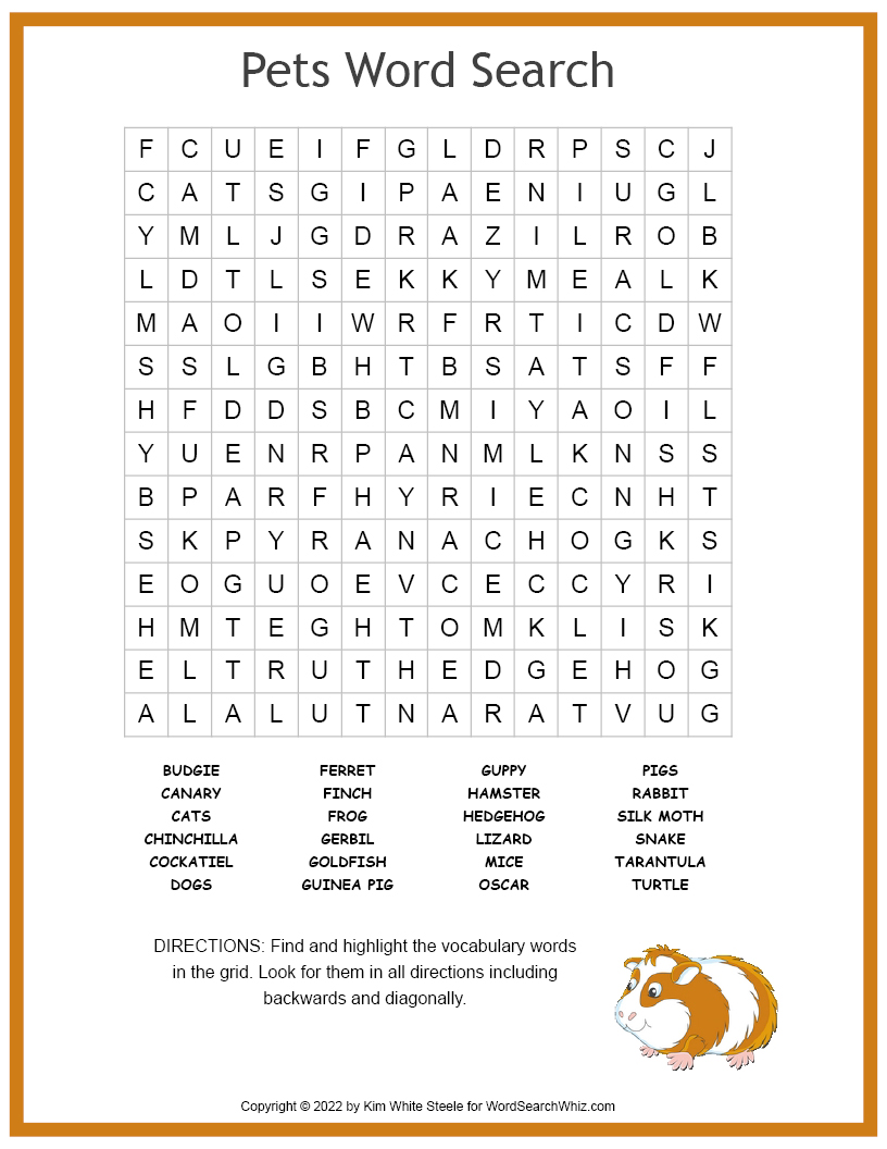 pets-word-search