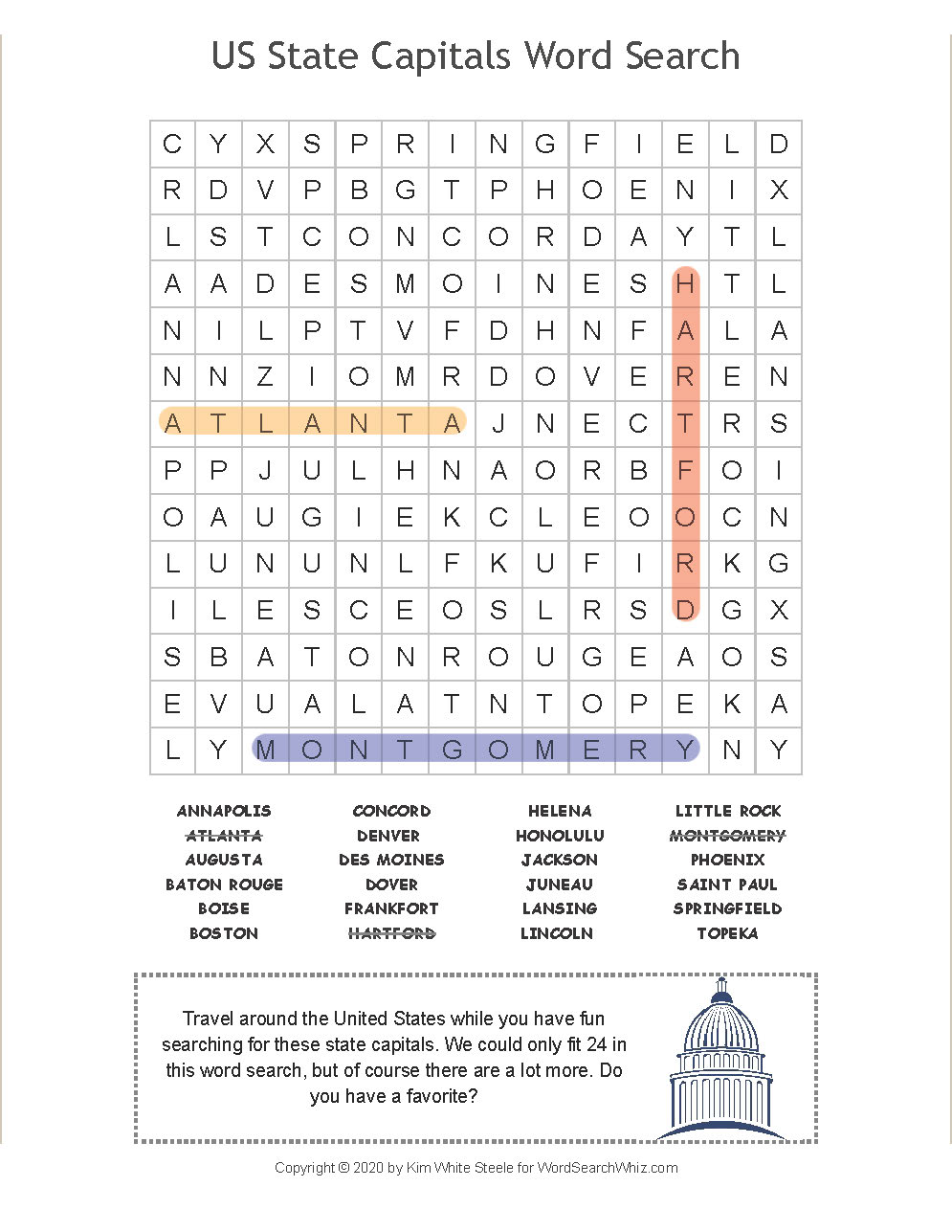 us-state-capitals-word-search